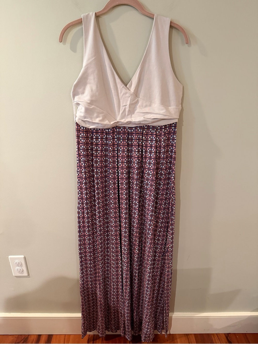 5/$25!! Maeve Neutral Beige Ivory Sleeveless Maxi Dress